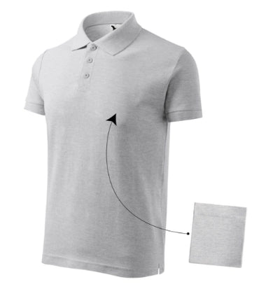 212D313 - Cotton tricou polo pentru bărbaţi dark green S