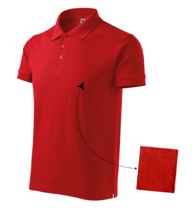 212D313 - Cotton tricou polo pentru bărbaţi dark green S