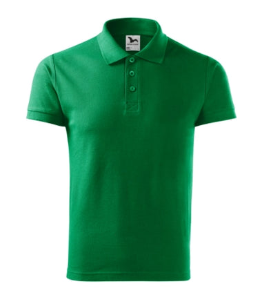 212D313 - Cotton tricou polo pentru bărbaţi dark green S