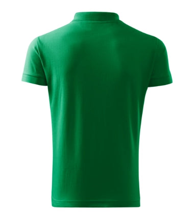 212D313 - Cotton tricou polo pentru bărbaţi dark green S