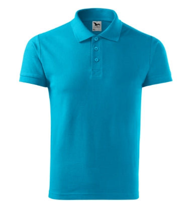 212D313 - Cotton tricou polo pentru bărbaţi dark green S