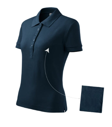 2134012 - Cotton tricou polo pentru damă purpuriu XS