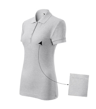 2134012 - Cotton tricou polo pentru damă purpuriu XS