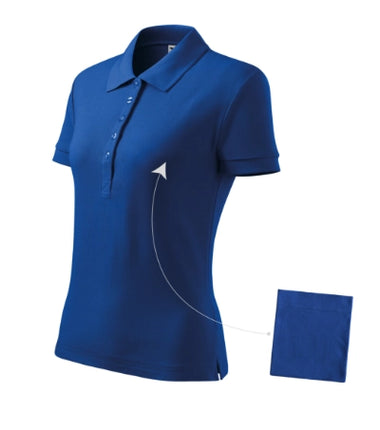 2134012 - Cotton tricou polo pentru damă purpuriu XS