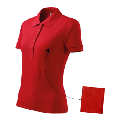 2134012 - Cotton tricou polo pentru damă purpuriu XS