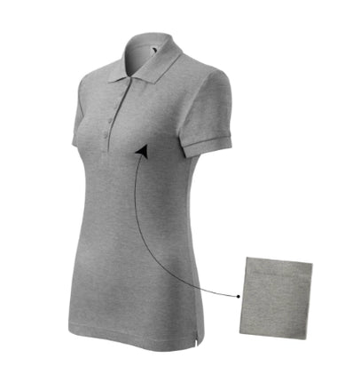2134012 - Cotton tricou polo pentru damă purpuriu XS