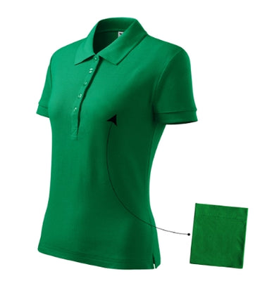 2134012 - Cotton tricou polo pentru damă purpuriu XS