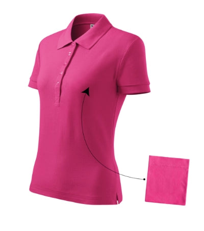 2134012 - Cotton tricou polo pentru damă purpuriu XS