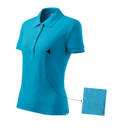 2134012 - Cotton tricou polo pentru damă purpuriu XS