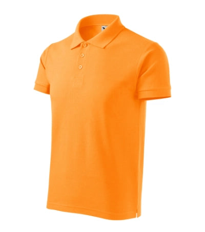 215A213 - Cotton Heavy tricou polo pentru bărbaţi tangerine orange S