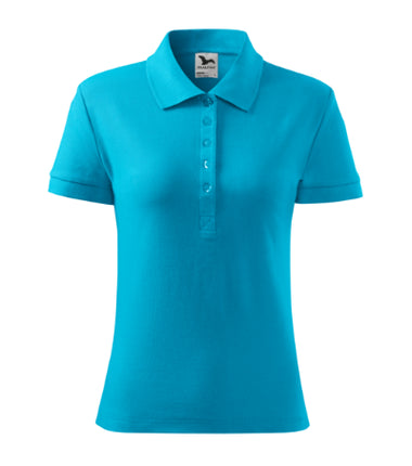 2160512 - Cotton Heavy tricou polo pentru damă albastru regal XS