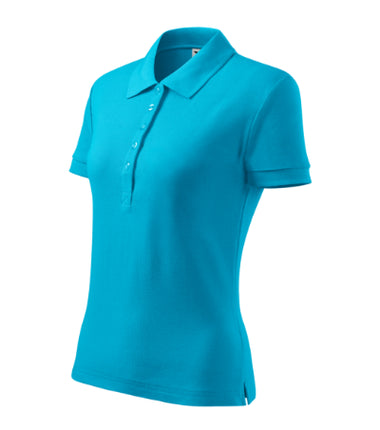 2160512 - Cotton Heavy tricou polo pentru damă albastru regal XS