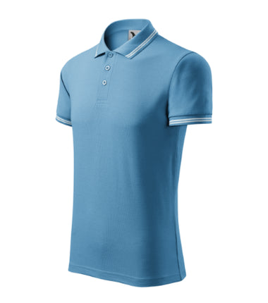 2191213 - Urban tricou polo pentru bărbaţi gri închis S
