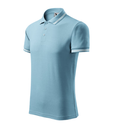 2191213 - Urban tricou polo pentru bărbaţi gri închis S