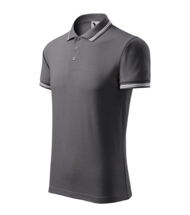 2191213 - Urban tricou polo pentru bărbaţi gri închis S