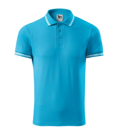 2191213 - Urban tricou polo pentru bărbaţi gri închis S