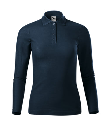 2310012 - Pique Polo LS tricou polo pentru damă alb XS