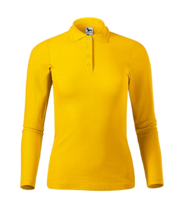 2310012 - Pique Polo LS tricou polo pentru damă alb XS