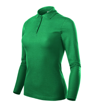 2310012 - Pique Polo LS tricou polo pentru damă alb XS