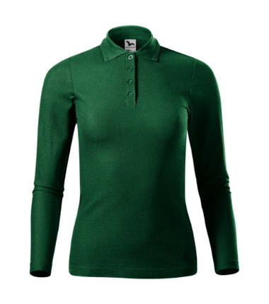 2310012 - Pique Polo LS tricou polo pentru damă alb XS