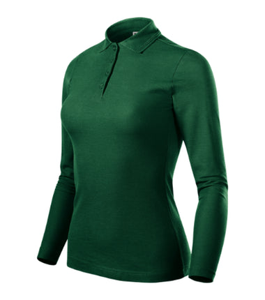 2310012 - Pique Polo LS tricou polo pentru damă alb XS