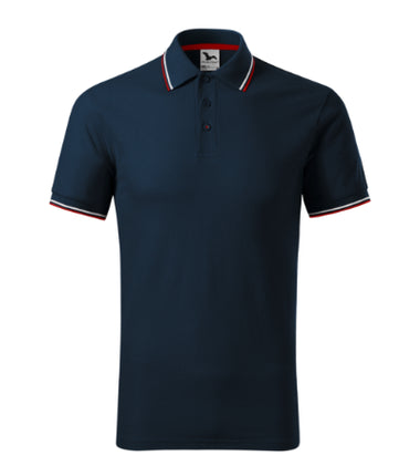 232A113 - Focus tricou polo pentru bărbaţi coral S