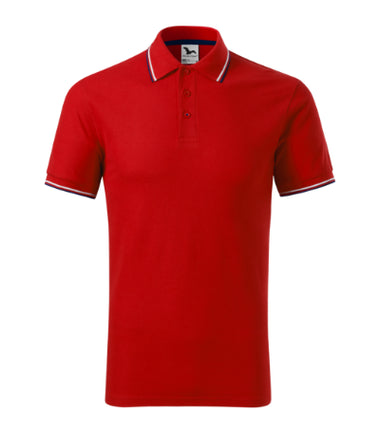 232A113 - Focus tricou polo pentru bărbaţi coral S