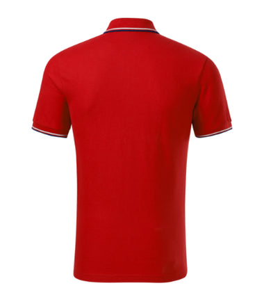 232A113 - Focus tricou polo pentru bărbaţi coral S
