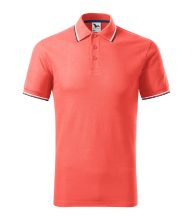 232A113 - Focus tricou polo pentru bărbaţi coral S