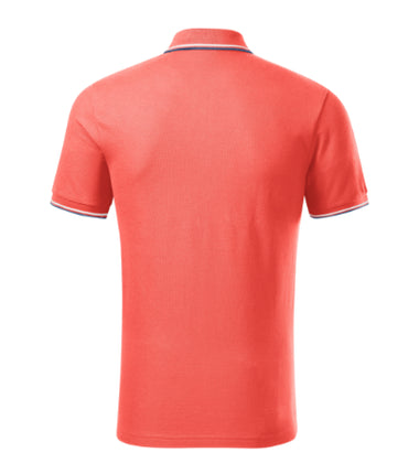 232A113 - Focus tricou polo pentru bărbaţi coral S