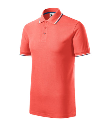 232A113 - Focus tricou polo pentru bărbaţi coral S