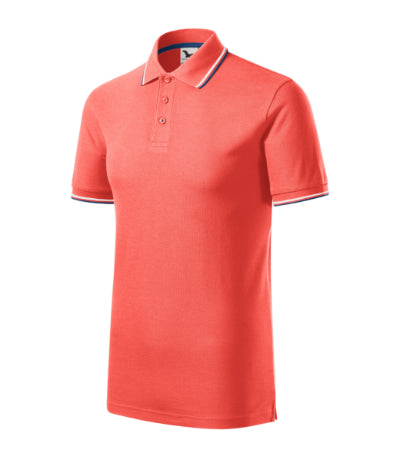 232A113 - Focus tricou polo pentru bărbaţi coral S
