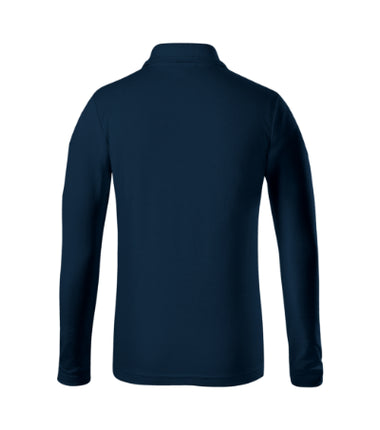 2410009 - Pique Polo LS tricou polo pentru copii alb 122 cm/6 ani