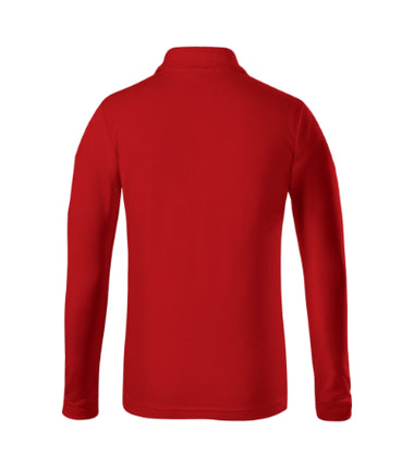 2410009 - Pique Polo LS tricou polo pentru copii alb 122 cm/6 ani