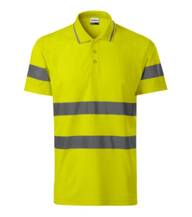 2V99713 - HV Runway tricou polo unisex galben reflectorizat S