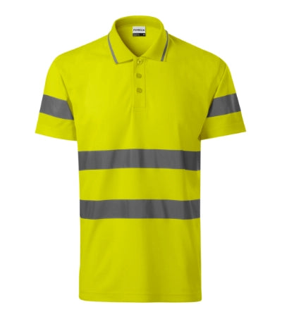 2V99713 - HV Runway tricou polo unisex galben reflectorizat S
