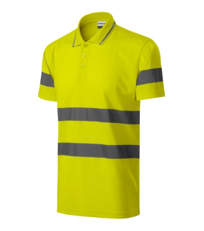 2V99713 - HV Runway tricou polo unisex galben reflectorizat S