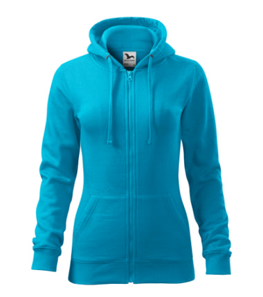4114412 - Trendy Zipper hanorac pentru damă turcoaz XS