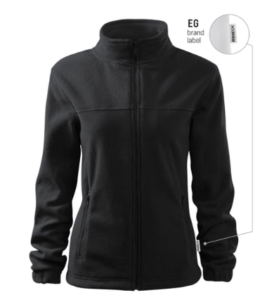 504GR12 - Jacket jachetă fleece pentru damă verde sticlă 06 (brand label) XS