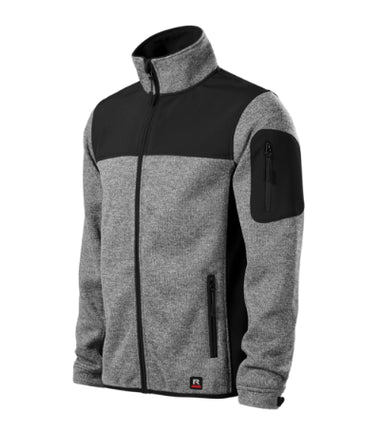 550C413 - Casual jachetă softshell pentru bărbaţi knit marlboro red S