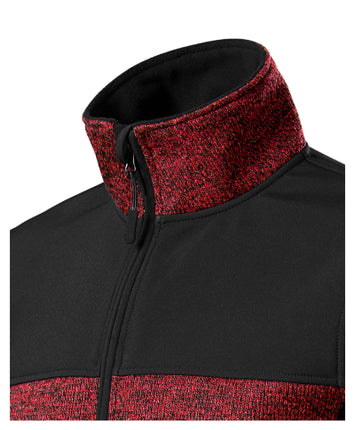 550C413 - Casual jachetă softshell pentru bărbaţi knit marlboro red S