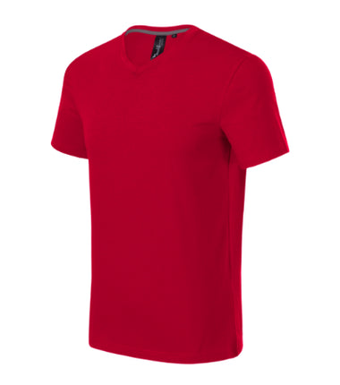 7000013 - Action V-neck tricou pentru bărbaţi alb S