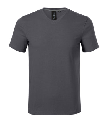 7000013 - Action V-neck tricou pentru bărbaţi alb S