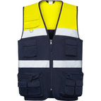 S / Albastru marin/galben fluor