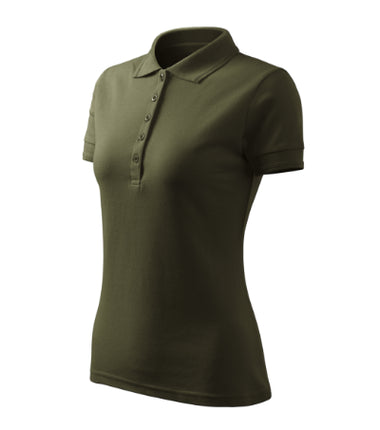 F10D313 - Pique Polo Free tricou polo pentru damă dark green S