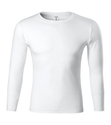 P750012 - Progress LS tricou unisex alb XS