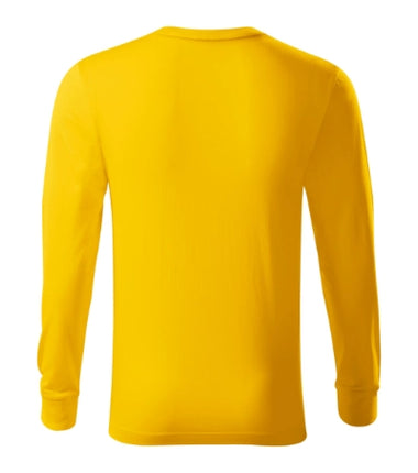 R05LN13 - Resist LS tricou unisex albastru marin 02 (brand label) S