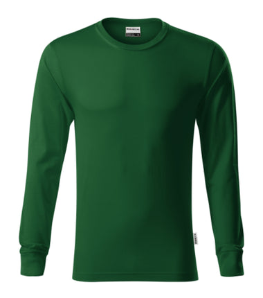 R05LN13 - Resist LS tricou unisex albastru marin 02 (brand label) S