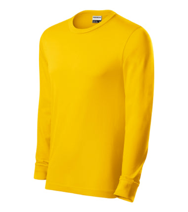 R05LN13 - Resist LS tricou unisex albastru marin 02 (brand label) S