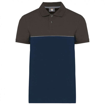WK210 - UNISEX ECO-FRIENDLY TWO-TONE SHORT SLEEVE POLO SHIRT